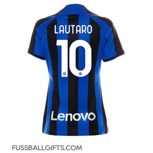 Inter Milan Lautaro Martinez #10 Fußballbekleidung Heimtrikot Damen 2022-23 Kurzarm